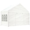Gossi foisor cu acoperis, alb, 4,08x2,23x3,22 m, polietilena