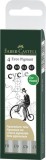 LINER ECO PIGMENT SET 4 BUC FABER-CASTELL, Faber Castell
