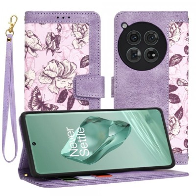 Husa pentru OnePlus 12, Techsuit, FlipCraft, Mov foto