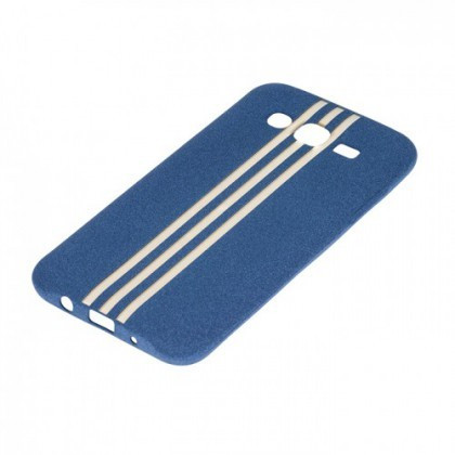 Husa Capac LINE RUBBER Sams G920 Galaxy S6 Blue