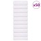 Prosoape pentru oaspeti 50 buc alb 30x50cm 360 g/m&sup2; 100% bumbac