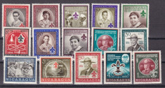 Nicaragua 1957 scoutism MI 1126-1140 MLH w59 foto