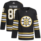 Boston Bruins tricou de hochei David Pastrnak #88 adidas Black 100th Anniversary Primegreen Authentic - 54 (XL)