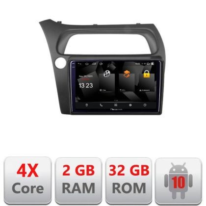 Navigatie Honda Civic Hatchback 2006-2012 5230-hatchback Android Ecran 720P Quad Core 2+32 carplay android auto CarStore Technology