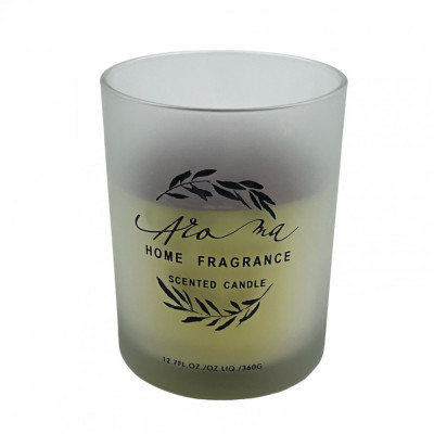 Lumanare parfumata AROMA HOME FRAGRANCE, pahar sticla 12.5x9 cm, 360gr foto