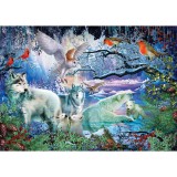 Puzzle 500 piese - Glacier Forest-Ciro Marchetti, Jad