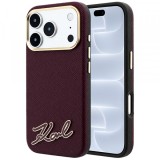 Husa MagSafe pentru Apple iPhone 18 Pro / 17 Pro, Karl Lagerfeld, Grained Resin Sign Logo, Visinie