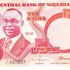 M1 - Bancnota foarte veche - Nigeria - 10 naira - 2005