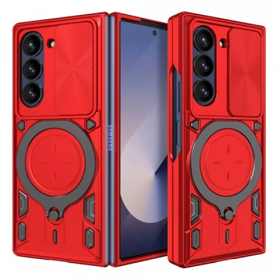 Husa pentru Samsung Galaxy Z Fold6 F956, Techsuit, CamGuard Pro, Rosie foto
