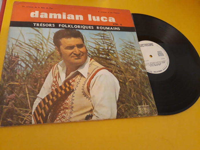 DISC VINIL TRESORS FOLKLORIQUES ROUMAINS DAMIAN LUCA II RAR!!! EPE 01479