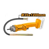 Vibrator beton cu acumulator 20V INGCO CCVLI2023011, 2300 rpm, cu 1 acumulator 2.0Ah si incarcator