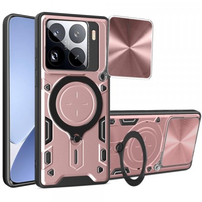 Husa pentru Xiaomi 15 Pro, Techsuit, CamGuard Pro, Roz Aurie foto