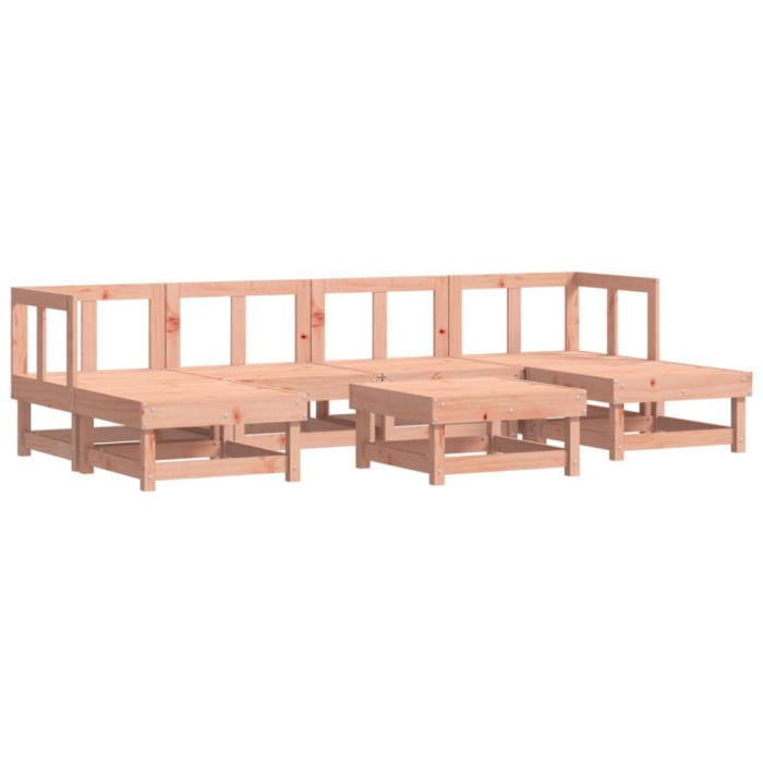 Set mobilier de gradina, 7 piese, lemn masiv douglas