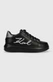 Cumpara ieftin Karl Lagerfeld sneakers din piele KAPRI culoarea negru KL62510A