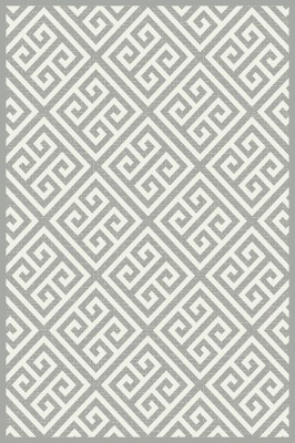 Covor Model Cappuccino 16063-19, Marime 80 x 150 cm, Gri, Inaltime Fir 7 mm, Antialergic, Polipropilena, Living, Dormitor, Sufragerie, Birou foto
