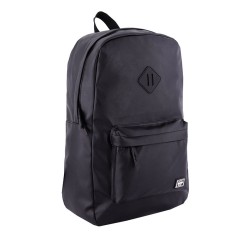 Rucsac piele sintetica pentru laptop, 30 x 12 x 46 cm, Negru