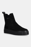 Gant botine Snowmont femei, culoarea negru, cu platforma, izolat, 29553786 G00