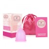 Cupa Menstruala TrendiShop&reg; Roz S, Performanta Profesionala si Confort de Lunge, Capacitate Generoasa de 25ml, Usoara si Ecologica, Reutilizabila, Sac