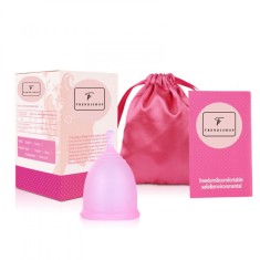 Cupa Menstruala TrendiShop&reg; Mov S, Performanta Profesionala si Confort de Lunge, Capacitate Generoasa de 25ml, Usoara si Ecologica, Reutilizabila, Sac