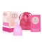 Cupa Menstruala TrendiShop&reg; Roz S, Performanta Profesionala si Confort de Lunge, Capacitate Generoasa de 25ml, Usoara si Ecologica, Reutilizabila, Sac