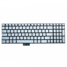 Tastatura Laptop, Asus, ZenBook Pro UX501, UX501J, UX501JW, UX501JW, UX52, UX52A, UX52V, UX52VS, argintie, layout US foto