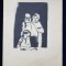 HARRY GUTTMANN , GRAVURA , ILUSTRATIE DE CARTE , ANII &#039;50