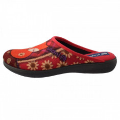 Papuci de casa dama, din textil, Inblu, BQ113-003RO-5, rosu foto