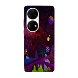 Husa compatibila cu Huawei Nova Y70 model Neon strange universe, Silicon, TPU, Viceversa, Transparent, Carcasa