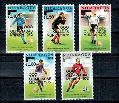 Nicaragua 1972 - Jocurile Olimpice, supr., serie neuzata