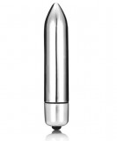 Vibrator Glont Zoe, 10 Moduri Vibratii, Argintiu, 9 cm, Mokko Toys