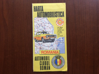 harta automobilistica romania auto automobil clubul roman ACR RSR publiturism foto