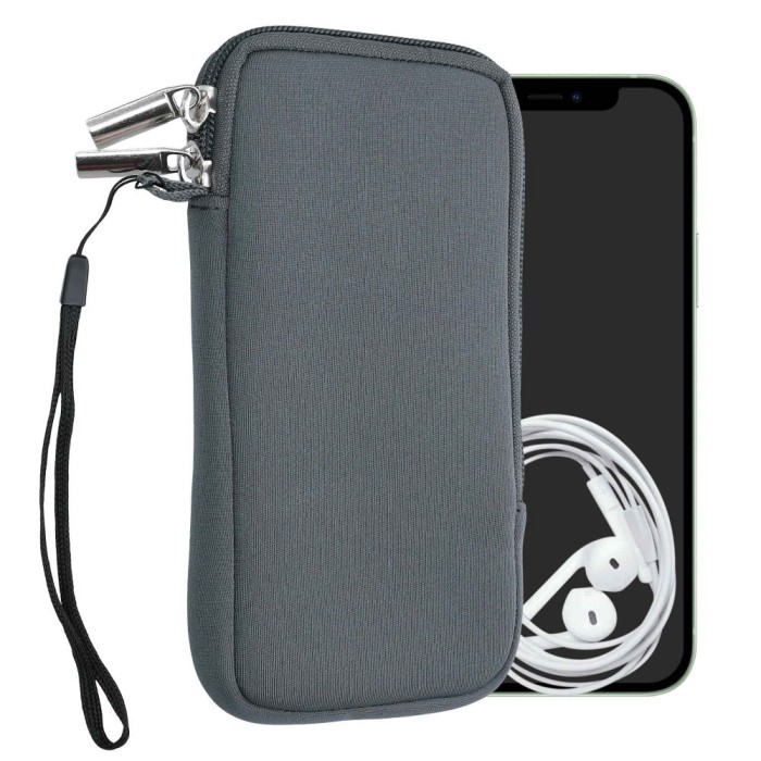 Husa universala pentru telefon, XL - 6.8&quot;, Neopren, Gri, 46188.4.22
