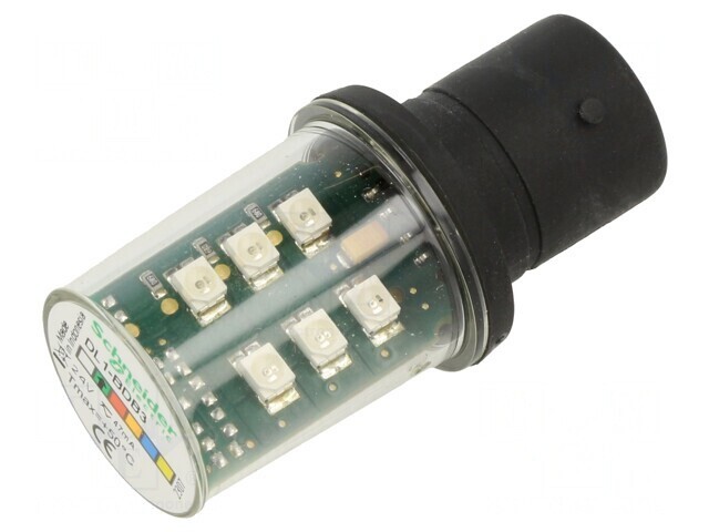 Lampă LED verde 24V BA15D