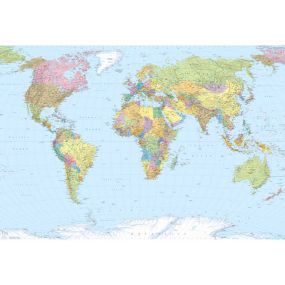 Komar Fototapet mural World Map XXL, 368 x 248 cm, XXL4-038 foto