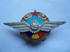 ROMANIA -INSIGNA AVIATIE MILITARA - MAISTRI MILITARI AVIATIE, RPR, RARA, IM1.110