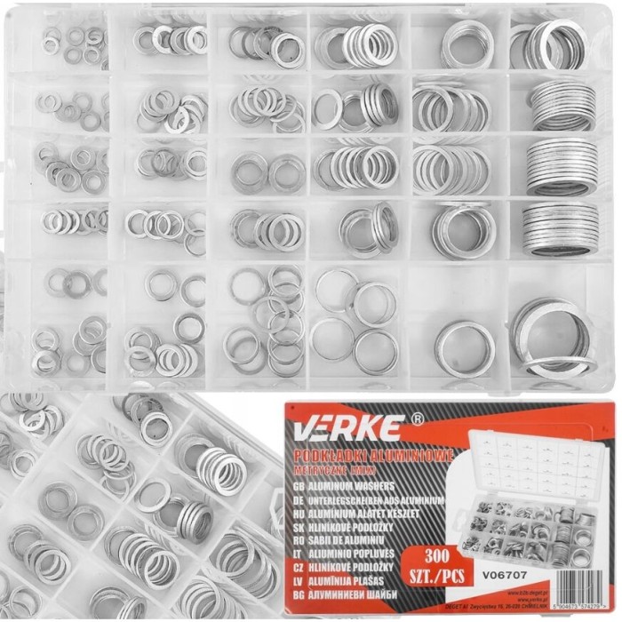 Set saibe aluminiu, 300 elemente, Verke