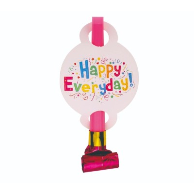 Set 6 Suflatori Happy Everyday, Cyrax, pentru Petrecere, 20 x 17 cm, Multicolor foto
