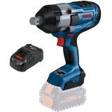 Bosch GDS 18V-1050 H + GAL 1880 CV - Masina de insurubat cu impact fara acumulatori Li-Ion 18 V - Ah patrat 3/4 inch 1050 Nm M10-M24 + Incarcator acum