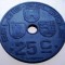 1.516 BELGIA WWII 25 CENTIMES 1945