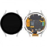 Display cu Touchscreen Samsung Galaxy Watch5 44mm, cu Rama, Versiune LTE, Argintiu, Service Pack GH82-30043C