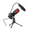Microfon USB profesional RGB, cu trepied, anulare zgomot, podcast, gaming