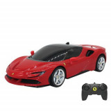 Cumpara ieftin Masina cu Telecomanda Ferrari SF90 Stradale Rastar, Scara 1:24, Viteza 10km/h, 2.4G, Baterii AA, Directii Multiple