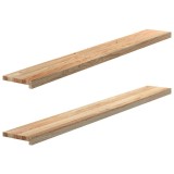 Cumpara ieftin Pervaz 2 buc lemn masiv de stejar netratat 160x20x2 cm
