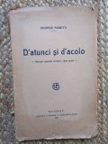 D&#039;atunci și d&#039;acolo, versuri usurele scrise n clipe grele - George Ranetti 1921