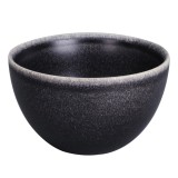 Bol pentru servirea mesei D4112B, portelan, gri inchis, 15 cm