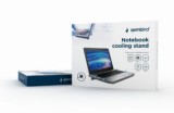 STAND GEMBIRD notebook 15&quot;, sita metal, fan 12cm, LED light, black, NBS-1F15-04&quot;