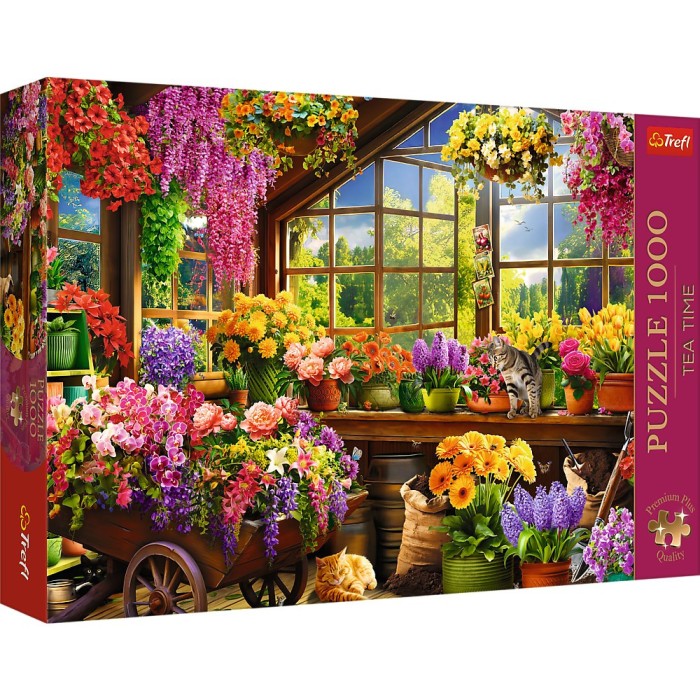 Puzzle Trefl 1000 Premium Plus Tea Time Pregatire Pentru Primavara