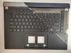 Carcasa cu tastatura palmrest Laptop Gaming, Asus, ROG Strix SCAR G533ZX, G533ZW, G533ZM, G533ZX-2S RGB PERKEY, 90NR08E2-R31UI0, 90NR08E2-R31US0, 6070