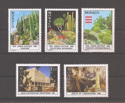 Monaco 1983 - Cea de-a 50-a aniversare a Grădinii Exotice, MNH foto
