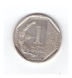 Moneda Peru 1 sol 2013, stare buna, curata